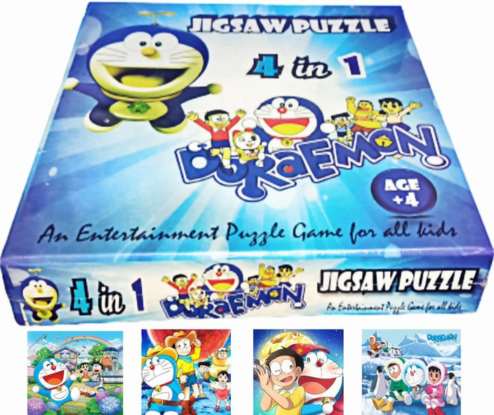 Kidzfun 4 in 1 DOREMON JIGSAW PUZZLE SET / Fully