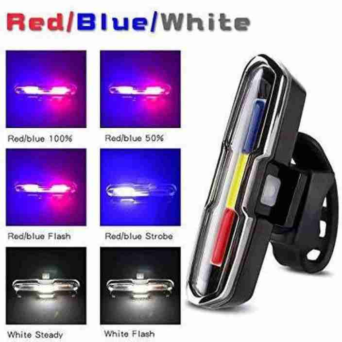Police Light For Cycle Afpin Bicycle USB Rechargeable Police Type