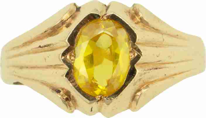 Naveen metal works Panchaloha/Impon yellow sapphire/Pushparagam