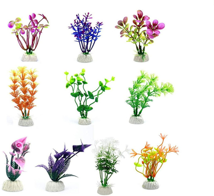 Berq Aquarium Plants Fish Tank Decorations Artificial Aquatic - Technical View