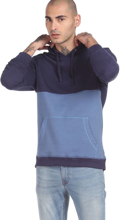 FLYING MACHINE Full Sleeve Color Block Men Sweatshirt