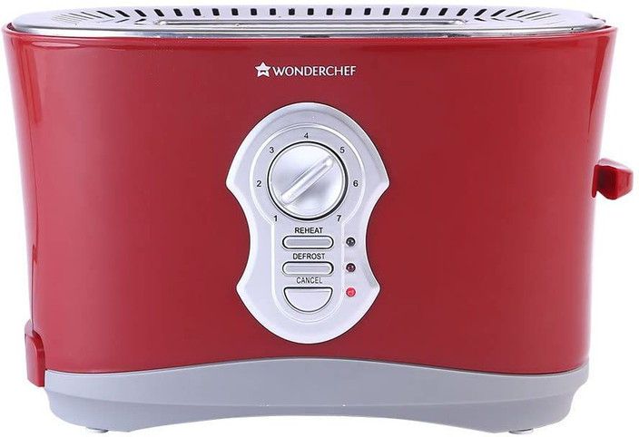 Frigidaire Retro Toaster Walmart WONDERCHEF Crimson Edge Slice Toaster Plus  800 W Pop Up Toaster