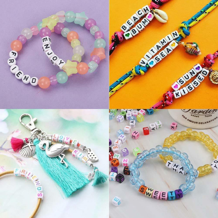 Alphabet Beads LZOUOWO 5300 Clay Beads Bracelet Making Aesthetic