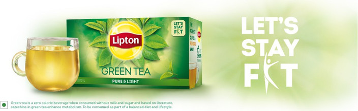 Lipton LEMON GREEN TEA 100 BAGS X HONEY FLAVOURED Honey, Lemon