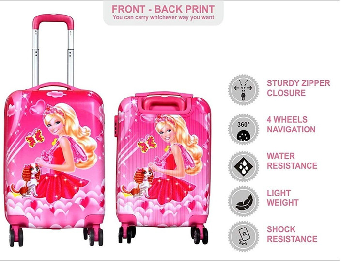barbie trolley bag barbie carry on luggage