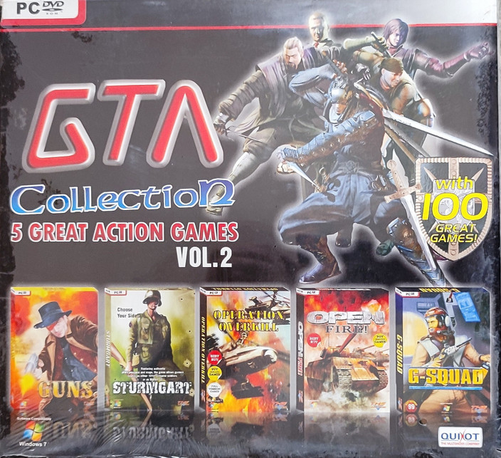 GT COLLECTION 5 GREAT ACTION GAMES VOL 2 PC DVD GAMES, GUNS