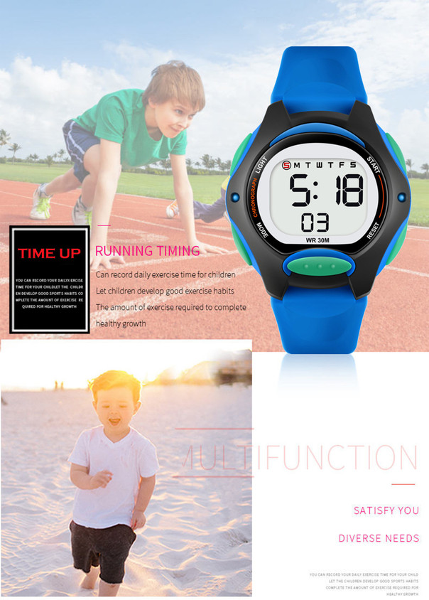 Watch Montre Light Time SMAEL Men's Dual Display Watches Sport