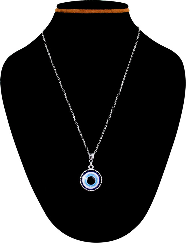 Thrillz Silver Evil Eye Chain Pendant Artificial Jewelry Fashion