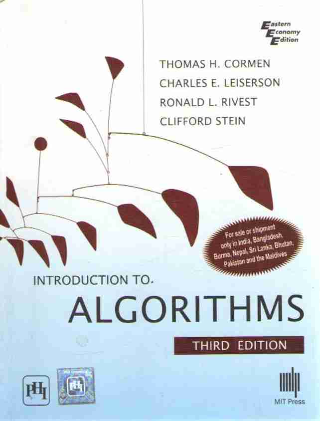 Introduction To Algorithms 3rd Edition: Buy Introduction To