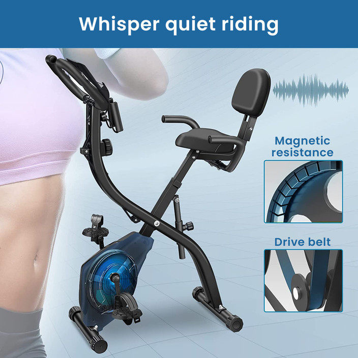 AGARO Empire Exercise Cycle, 3-in-1 Magnetic X-Bike, Indoor