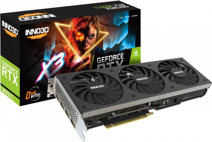 Inno3D GEFORCE RTX 3070 Ti X3 GDDR6X 8 GB NVIDIA Chipset 256