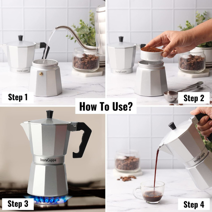Moka Express Espresso Coffee Maker How To Use Coffee Machine
