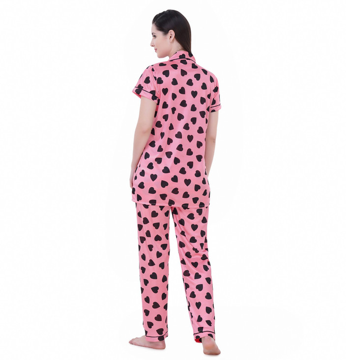 Kanika Women Solid Green Night Suit Set