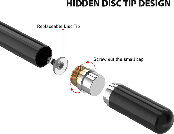 Tablet Stylus Stylus Pen Disc Tip ELV DIRECT Capacitive Stylus
