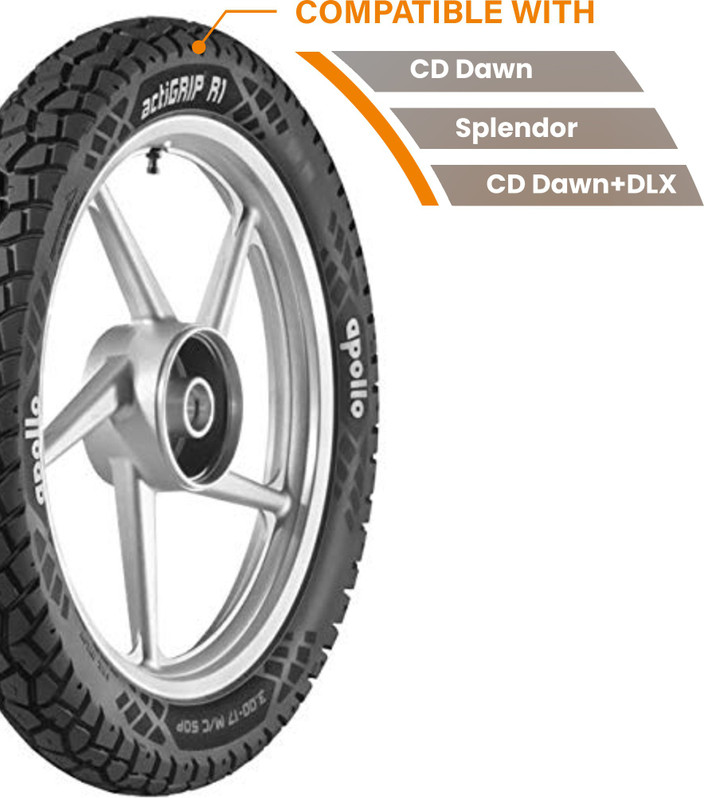 Apollo 6PR 48P ACTIGRIP R1 TL Rear Two Wheeler Tyre