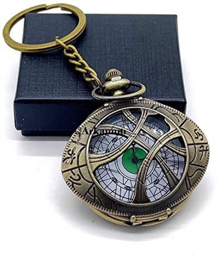 kitton Doctor Strange Theme Pocket Watch for Men and Women-Brown