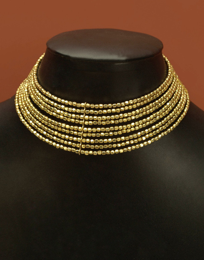 Aarav Creations HEAVY CHOKER NECKLACE Gold-plated Plated Metal Necklace