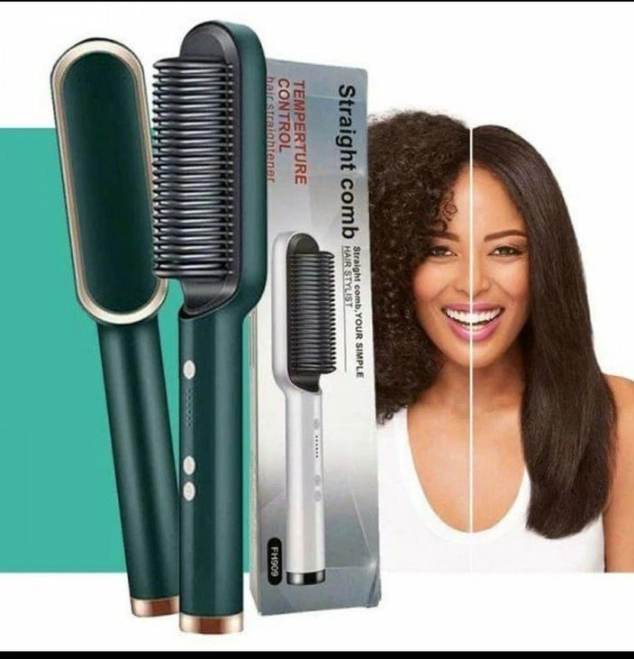 Bypass Trending Electric Brush Straight Quick Iron Hot Comb B11
