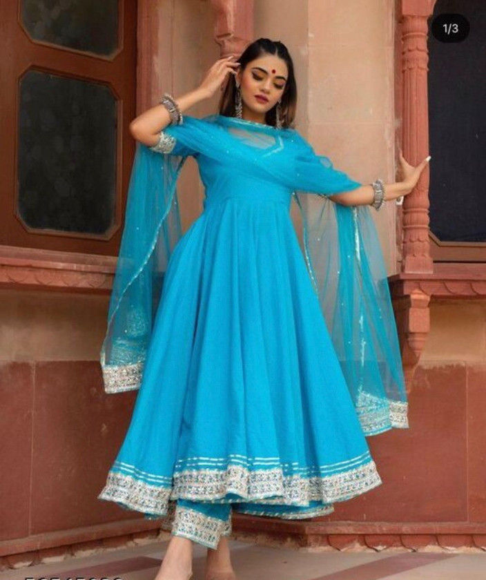 Cotton Anarkali Flipkart Long Frock Kurti Embroidered Anarkali