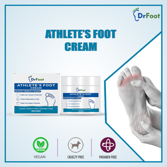 Dr Foot Athlete's Foot Cream, Especially for the Athlete's Feet 100GM  (Pack of 3)