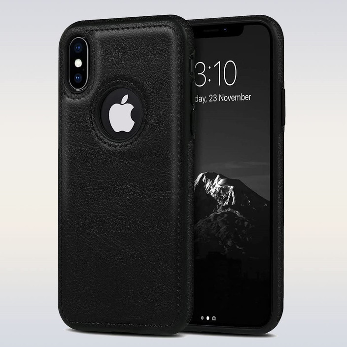 Iphone X Black Phone Case ClickAway Back Cover For Apple Iphone X