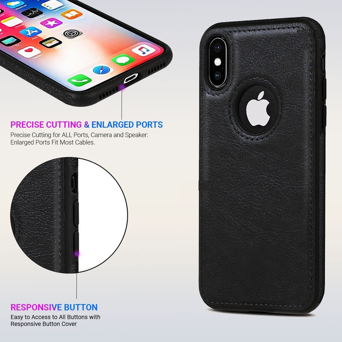 Phone Case Genuine Apple Iphone X Leather Case Kajsa Preppie
