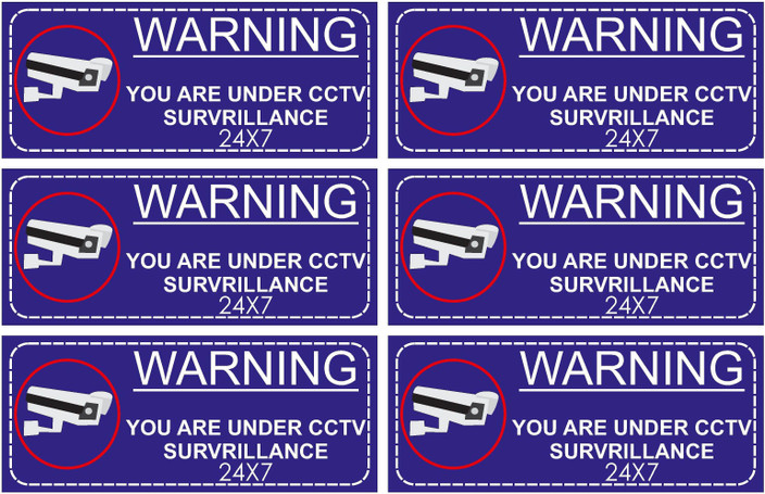 3x CCTV In Operation Sticker- Security, Surveillance, CCTV Sign, Window, Warning - UK - Foto 5