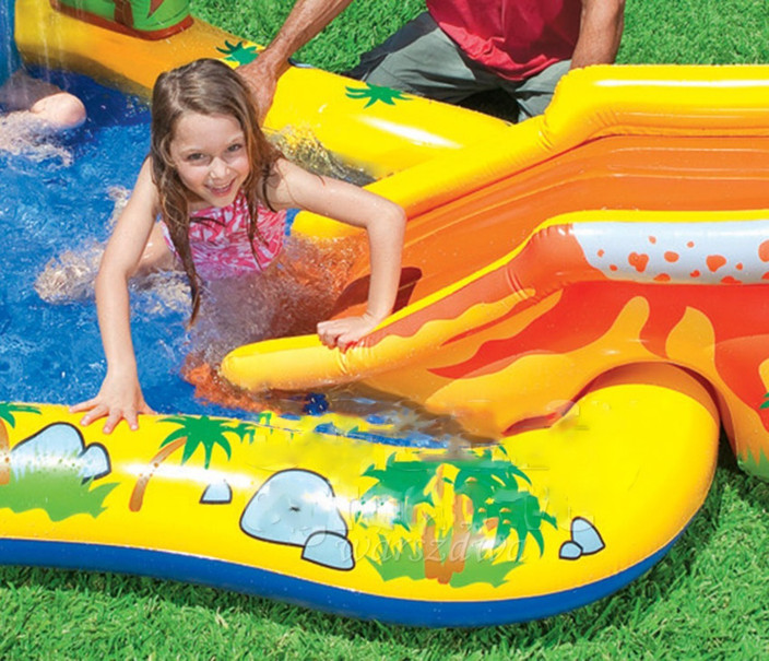 INTEX ® Original Inflatable Dinosaur Kids Play Center Swimming