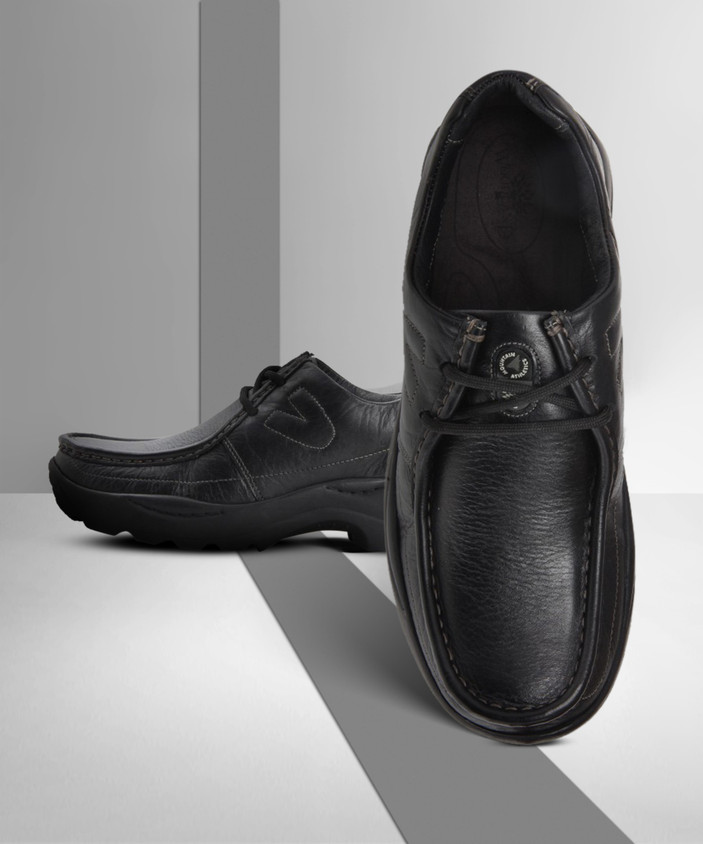 Black Leather Shoes Woodland Black Colour Shoes Mens Shoes