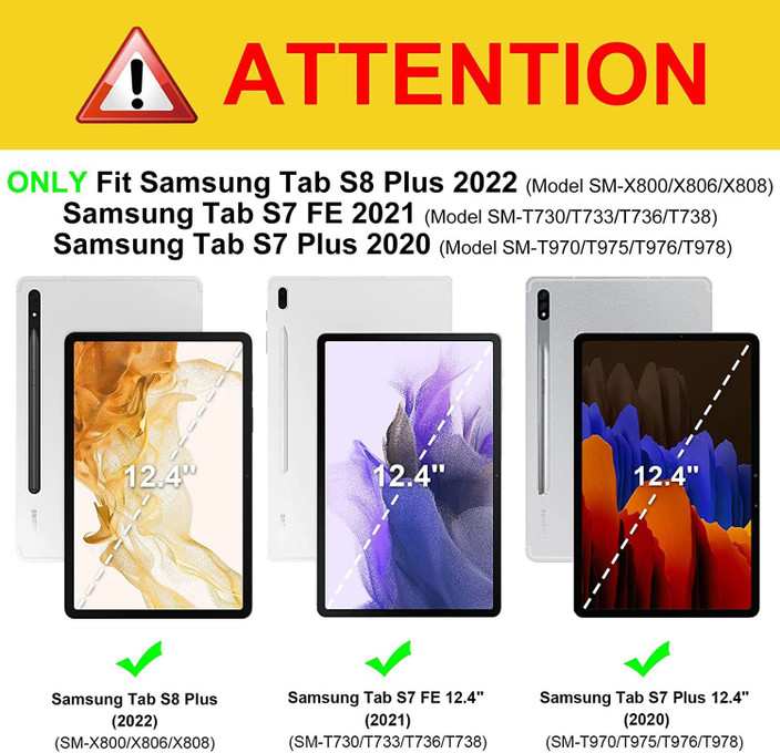 S8 Plus Samsung Galaxy Tab S7+ Case S8 Plus Tab S7+ Cases Galaxy