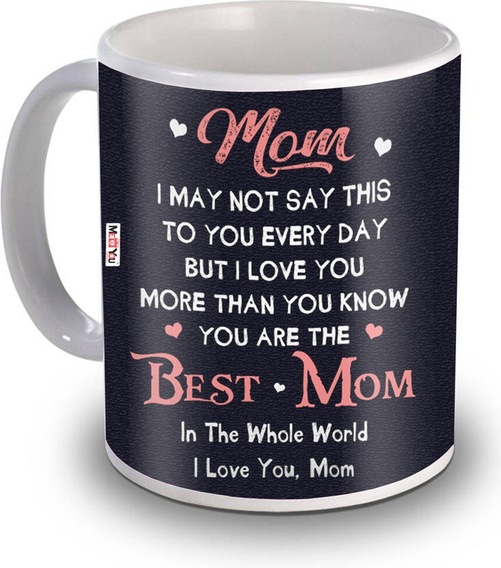 ME&YOU Lovely Quoted Printed Ceramic Gifts for Mom(Mother) on her