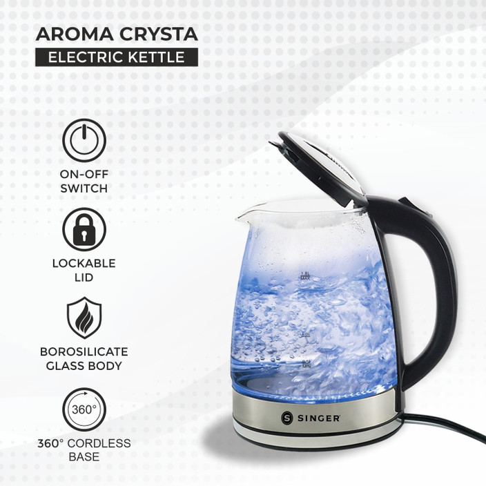 SINGER Aroma Crysta Electric Kettle Price in India Buy SINGER