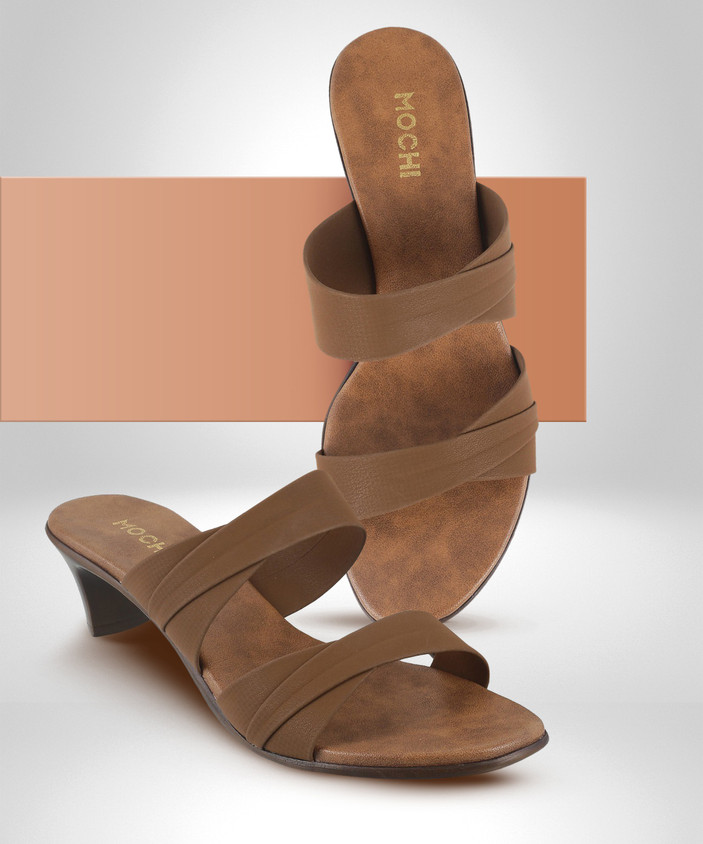Brown Flipkart Mochi Shoes MOCHI Women Heels