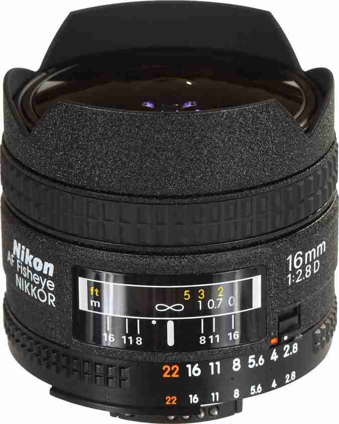 NIKON AF Fisheye-Nikkor 16 mm f/2.8D Fisheye Prime Lens - NIKON