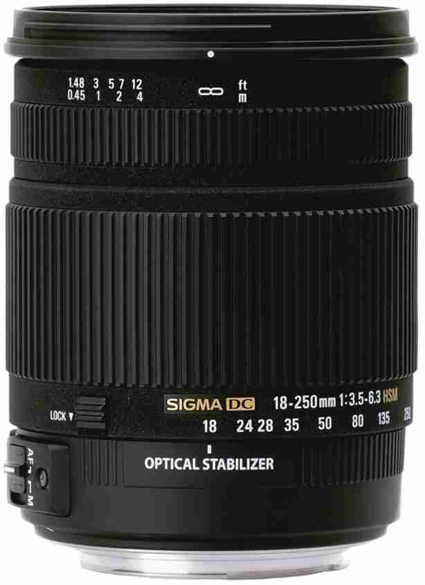 SIGMA 18 - 250 mm F3.5-6.3 DC Macro OS for Nikon Digital SLR Wide
