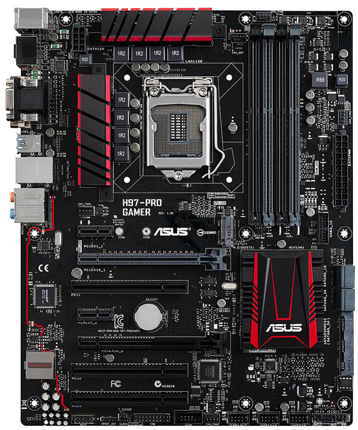 PCパーツ ASUS - Core i7 4770k &amp;asus h97pro Asus H97-PRO GAMER ATX LGA1150 Motherboard (H97-PRO GAMER