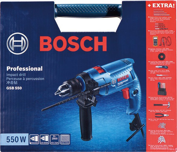 550 Watt Bosch 550 Drill BOSCH GSB 550 Electrician Power Hand Tool