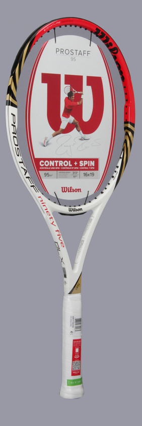 WILSON BLX Six One Pro Staff 95 Red, White, Gold, Black