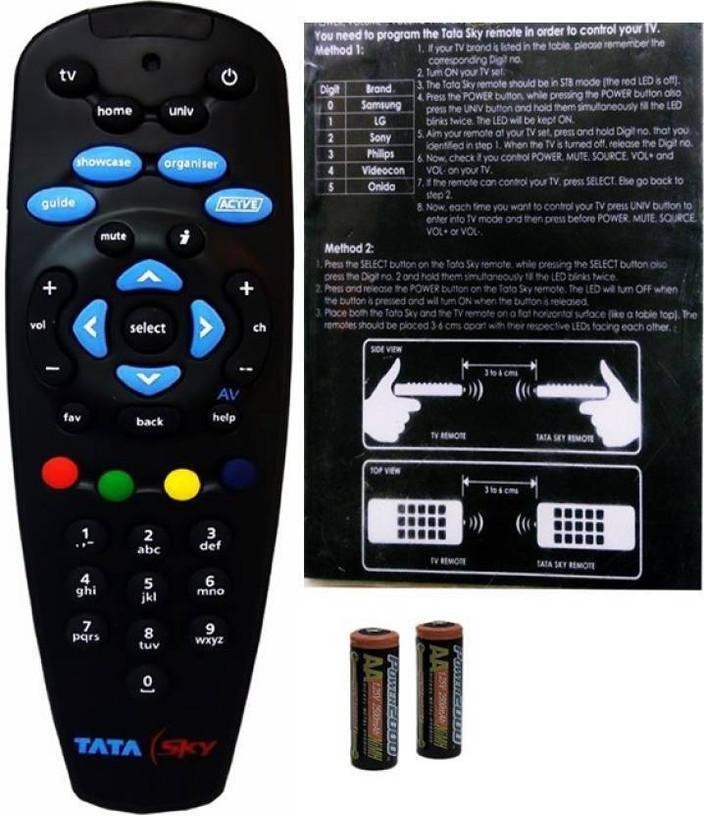 Tata Sky rmot17 TATA Sky DTH Remote Controller