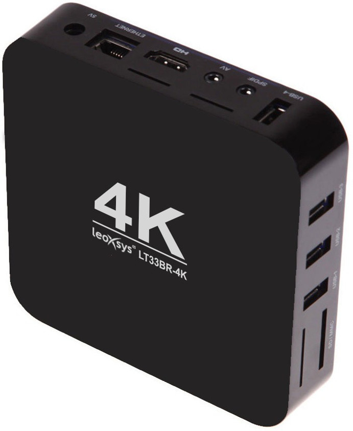LeoXsys LT33BR-4K Android MINI PC Smart TV Box WiFi Media