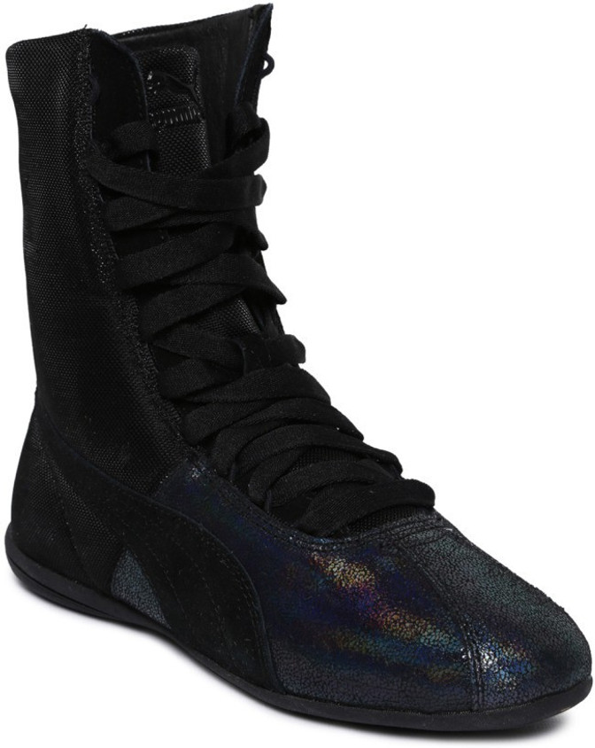 新品　PUMA Eskiva Hi Remaster Wns 25 Puma Women's Eskiva Hi Lace-Up Trainers - White/Black | Allsole