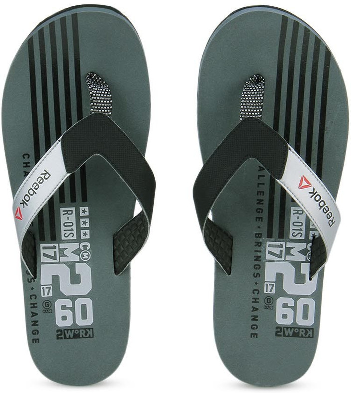 Reebok Chappal Print Reebok Men Zeta Green Sliders