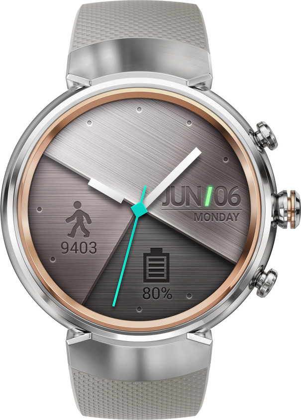 ASUS - ZenWatch 3 WI503Q RGR04 ｼﾙﾊﾞｰ/ﾍﾞｰｼﾞｭﾗﾊﾞｰ ASUS ZenWatch 3 WI503Q-RGR04 シルバー/ベージュラバー|中古