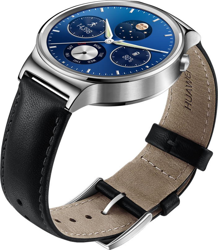 その他 HUAWEI WATCH W1 CLASSIC LEATHER MERCURY Huawei W1 Mercury G00 Smart Watch, Black: Buy Online at Best