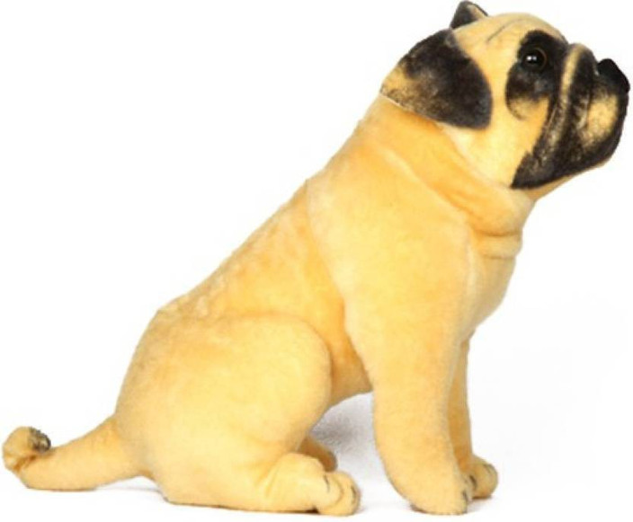 CraftSmith Soft Toy Stuffed Pug Sitting Dog 32 cm Soft Toy