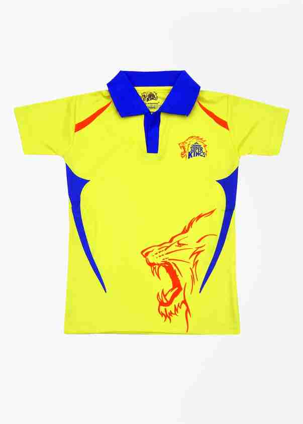 Yellow Jersey Csk T Shirt Dhoni Flipkart CSK Offical FAN Jersey