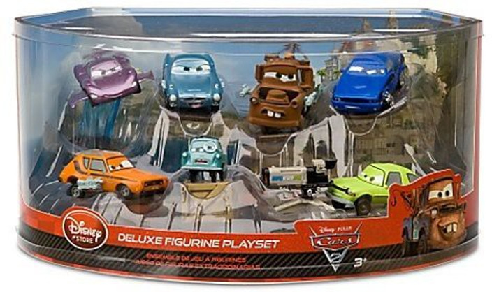 DISNEY Cars 2 Deluxe Figure Play Set -- 7-Pc - Cars 2 Deluxe