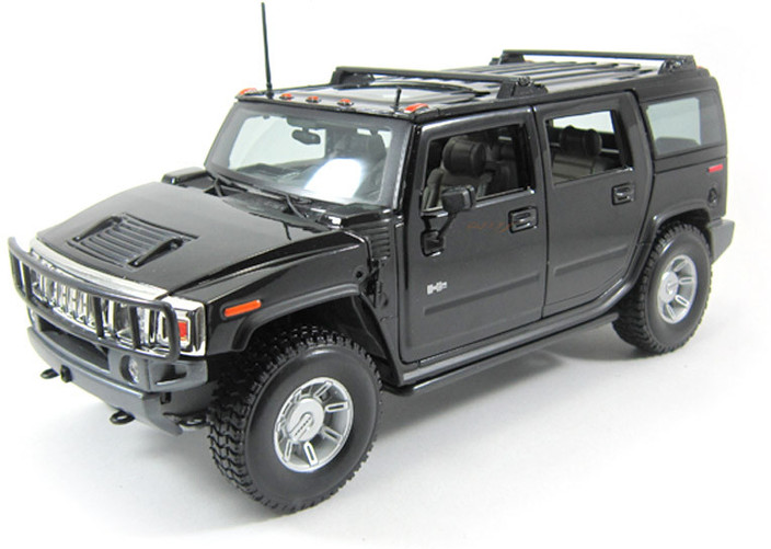Maisto 2003 Hummer H2 Suv Black 1:18 by Diecast Scale Model