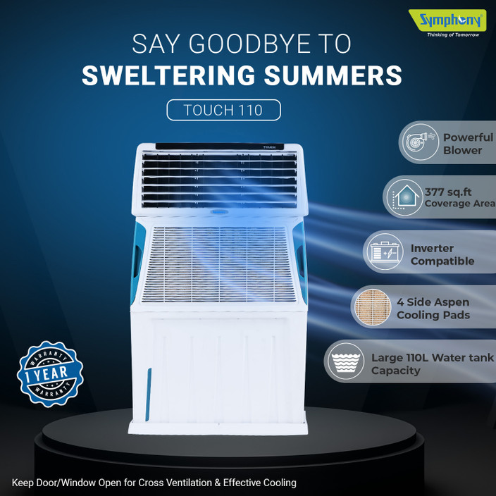 Symphony 110 L Room/Personal Air Cooler