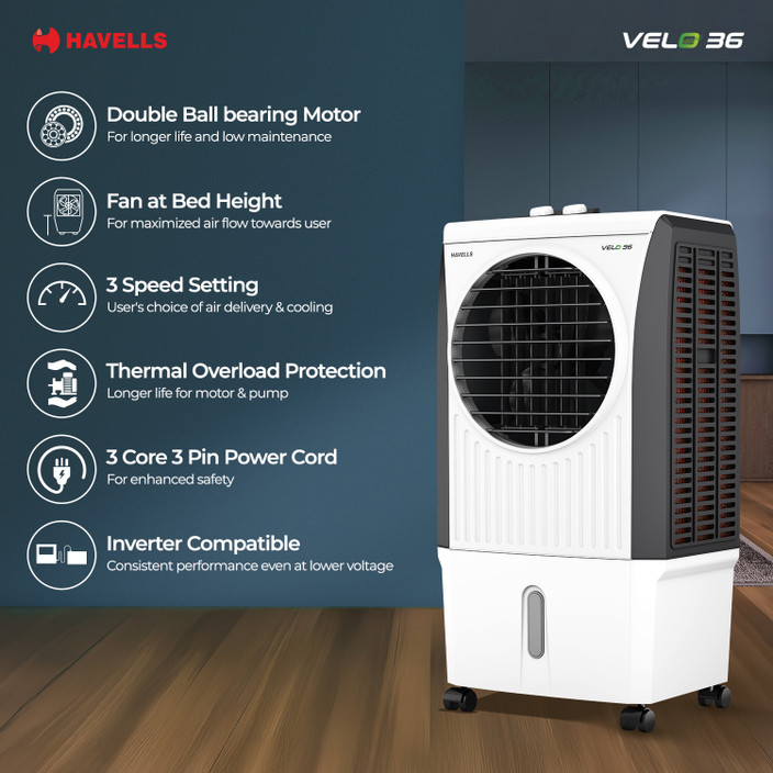 Air Cooler Havells Cooler Kit Price HAVELLS 36 L Room/Personal Air